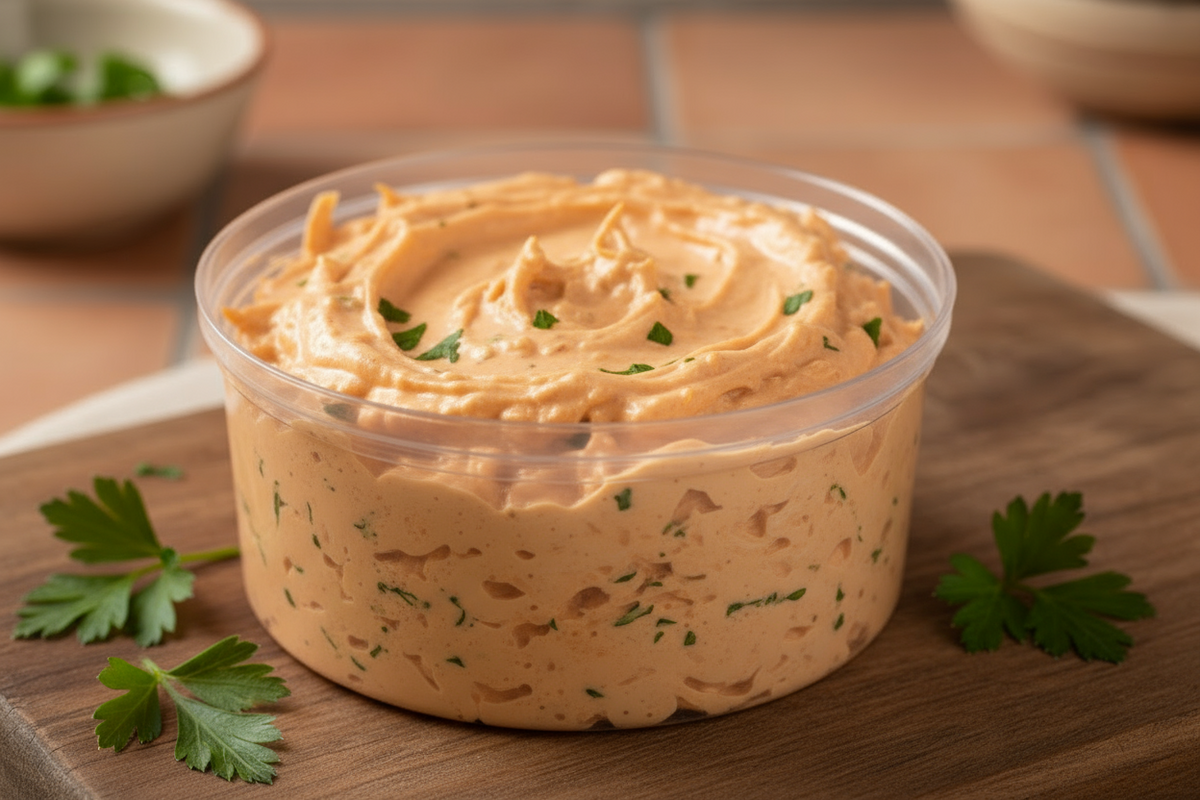 Salade de poulet Andalouse 250gr ceux qu'on mets dans les sandwish enleve les morceaux de poivrons
