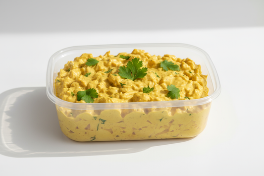 Salade de poulet curry 250gr ceux qu'on mets dans les sandwish enleve les morceaux de poivrons
